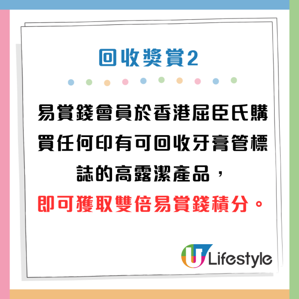 屈臣氏推牙膏管回收獎賞計劃！回收送$10電子優惠券！買指定產品賺雙倍積分