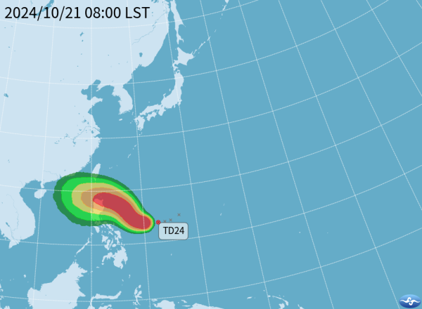 颱風潭美|天文台凌晨1時40分發出一號戒備信號 颱風潭美路徑預測公佈