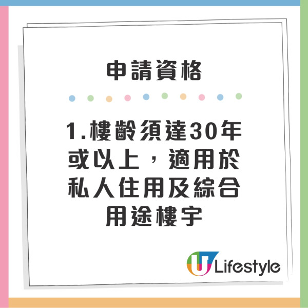 公用地方維修資助申請資格