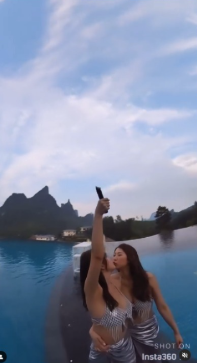 42歲前港姐冠軍遊杜拜 12歲女獲讚遺傳母親高䠷身材 