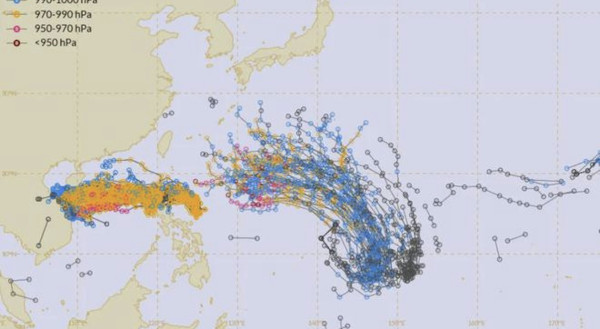 颱風潭美料多次回馬槍！再有新颱風生成？2大歐美預測風力路徑
