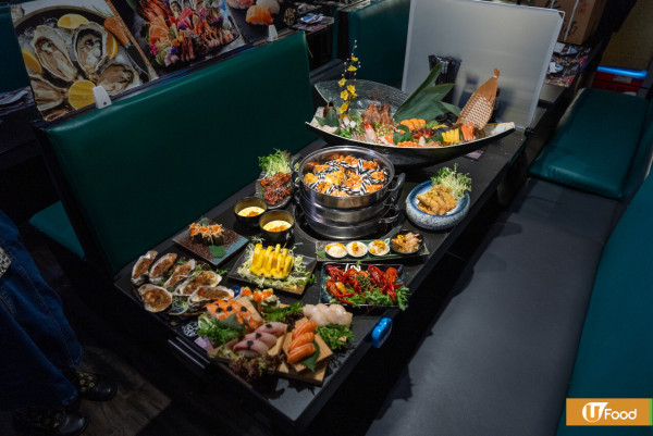 旺角日式放題店神戶屋推出任食大閘蟹放題   5人同行1人免費／蒸氣海鮮／蟹膏蟹肉麵