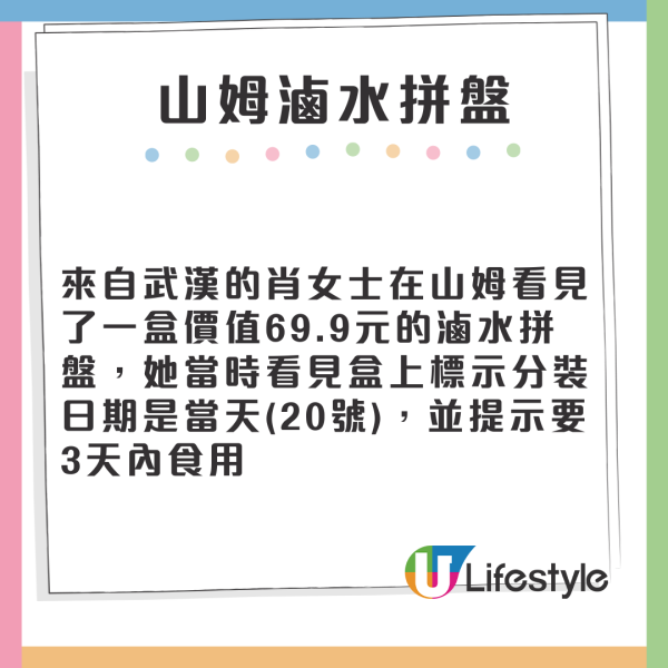 北上注意｜山姆超市急凍滷水拼盤扮新鮮貨 用1古惑細節誤導消費者！ 