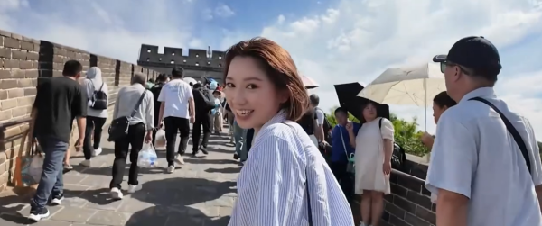 日本妹遊長城批中國遊客4宗罪 拍片爆被一行為嚇壞 整條長城黐滿XX