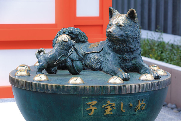 水天宮「子寶犬」雕像（圖片來源：X@水天宮）