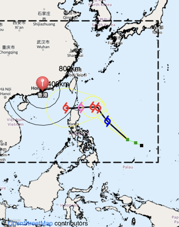 熱帶氣旋銀杏形成！周五將升級至颱風 料周六凌晨闖港800公里