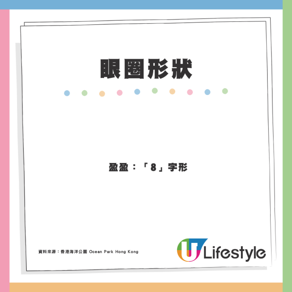 海洋公園2大熊貓辨認方法！眼圈、背心形狀各不同：安安披斗篷