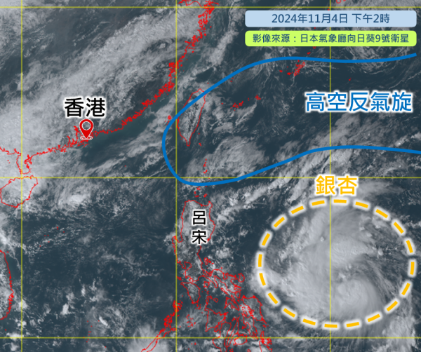 逼近香港！颱風銀杏將升級變強颱風 天文台：對港影響視乎2大因素