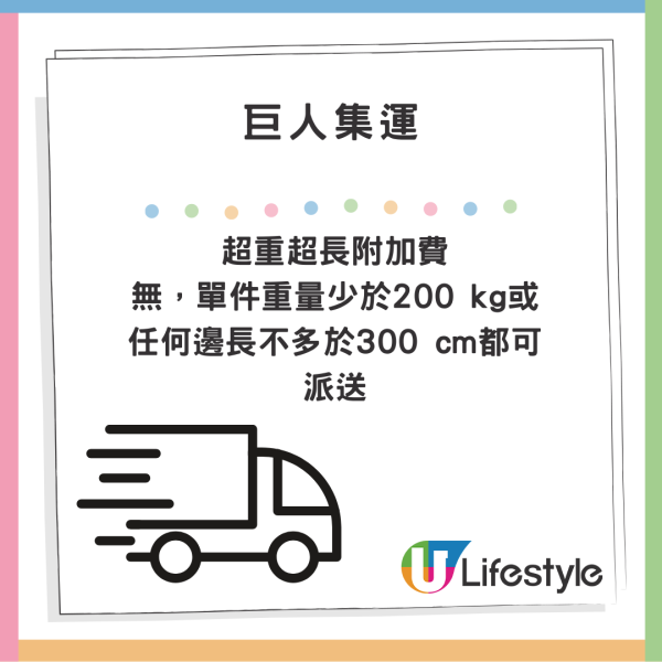 巨人集運收費詳情