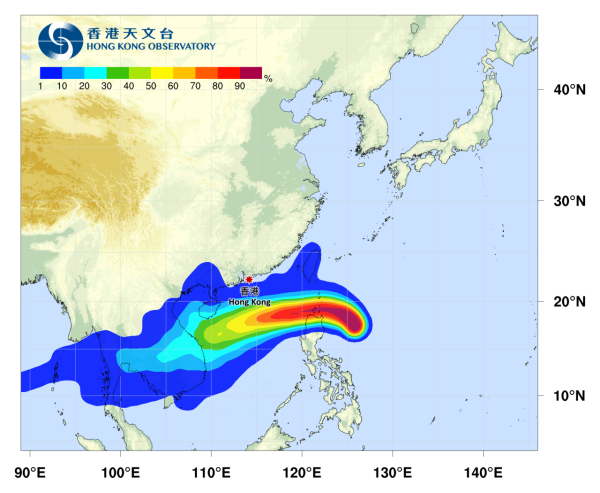 颱風銀杏|天文台將於今日12點40分發出一號戒備信號 附最新預測路徑