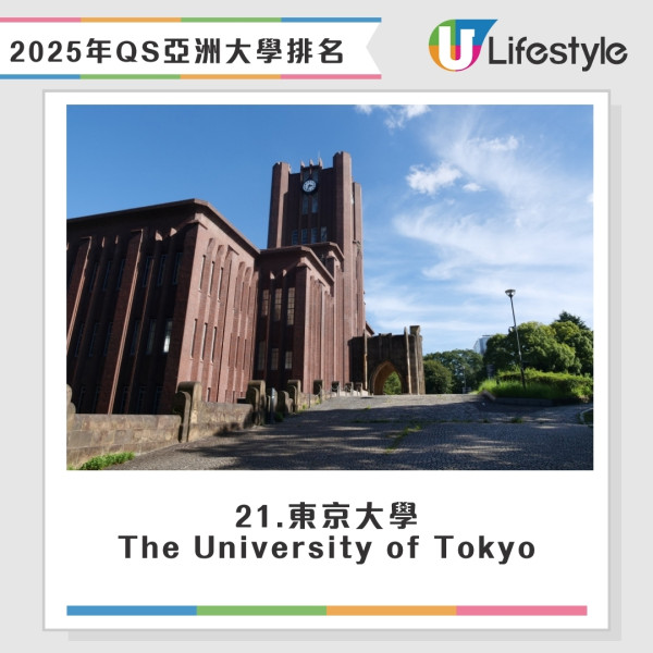 2025年QS亞洲大學排名｜城大首次超越科大 港大奪亞洲第二 香港11間院校上榜