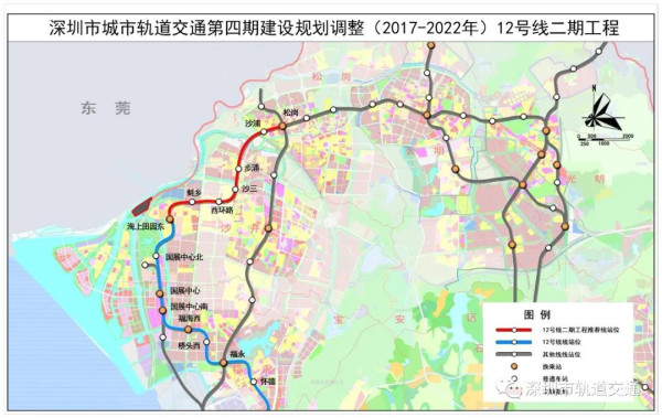 深圳地鐵12號線二期（圖片來源：深圳市軌道交通微信公眾號）