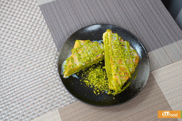 特濃開心果醬西多士│自家研磨開心果醬！簡易下午茶／外脆內軟