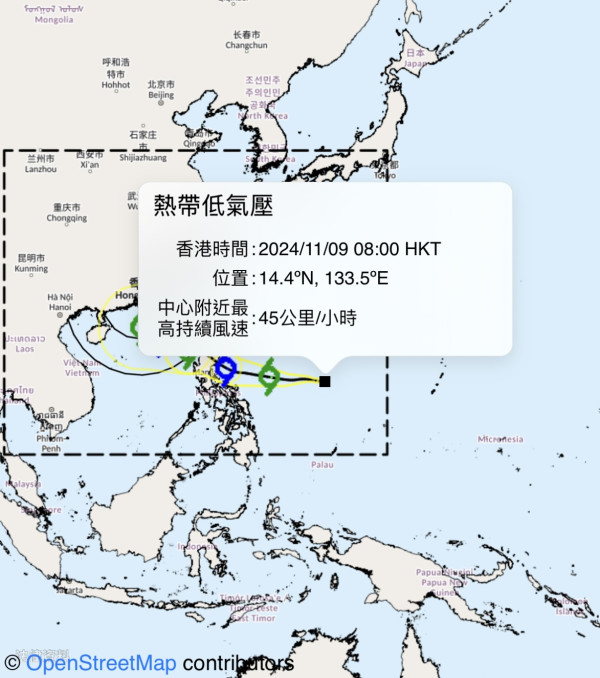 颱風銀杏｜天文台3時40分改掛三號風球！2個熱帶氣旋下周或現菲國以東海域 即睇3大電腦預測