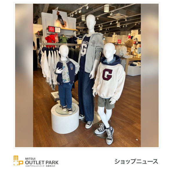 Gap（圖片來源：Facebook@三井アウトレットパーク 多摩南大沢）