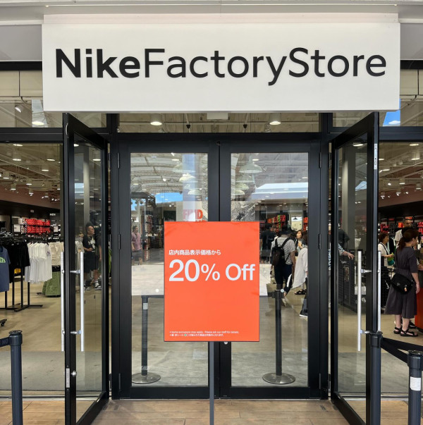 Nike（圖片來源：Facebook@三井アウトレットパーク 木更津）