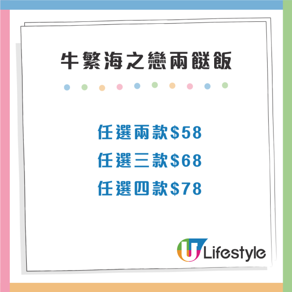 日式燒肉店牛繁推出燒肉兩餸飯$58起！十多款菜色任均選擇／任飲任食