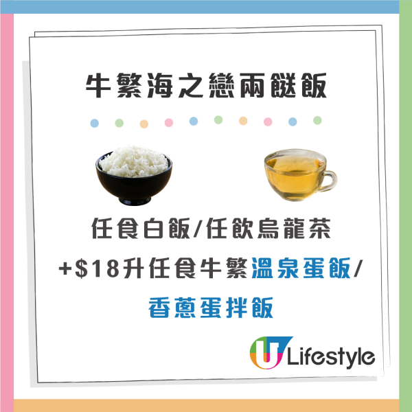 日式燒肉店牛繁推出燒肉兩餸飯$58起！十多款菜色任均選擇／任飲任食