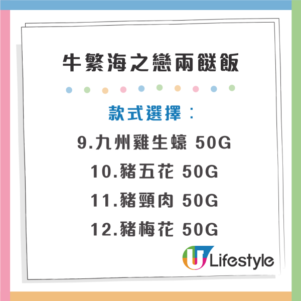 日式燒肉店牛繁推出燒肉兩餸飯$58起！十多款菜色任均選擇／任飲任食