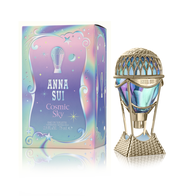 ANNA SUI 綺幻星空淡香水 75毫升 (預購價：$390)，前調：梨子、佛手柑，中調：鳶尾花、麝葵子、蘋果花，基調：琥珀、晶糖、木質香氣。