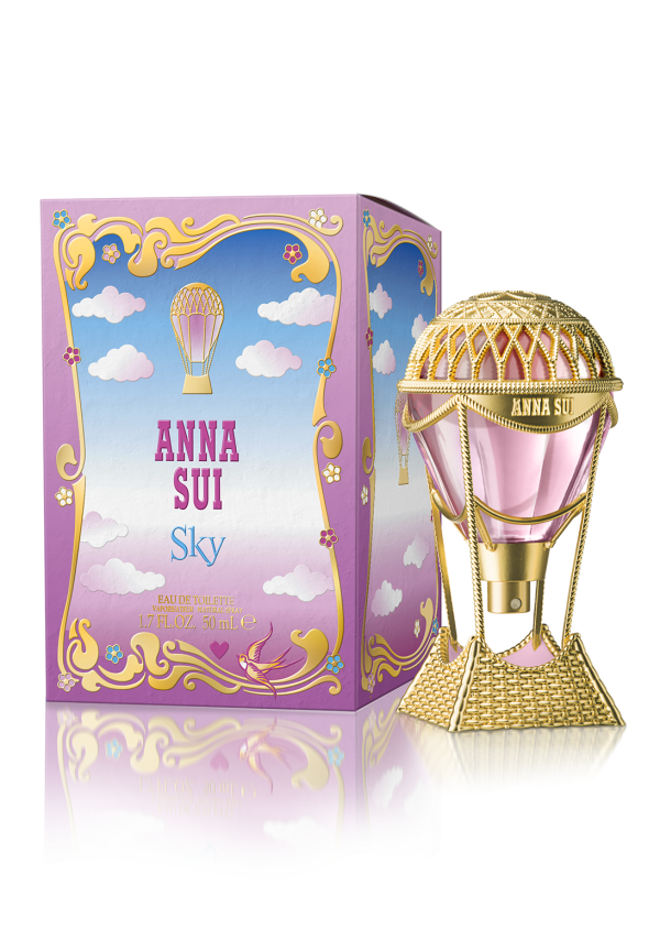 ANNA SUI 綺幻飛行淡香水 50毫升 (預購價：$310)，清新淡雅的花香與果香。前調:梨子、粉紅胡椒，主調:鈴蘭、玫瑰、蓮花，基調:麝香、香草、爆米花。