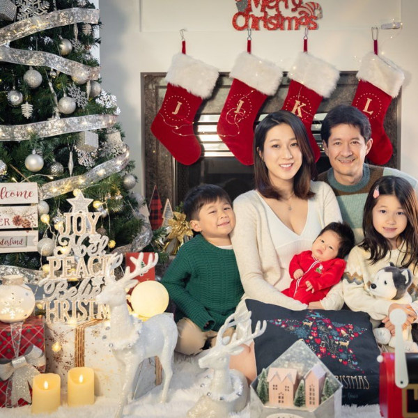 40歲鍾嘉欣帶家人遊越南 素顏打扮仍引人圍觀 仔女美貌成焦點