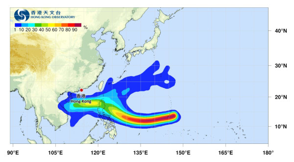 4大熱帶氣旋預測！颱風「桃芝」減弱「萬宜」緊接 天文台改掛3號風球