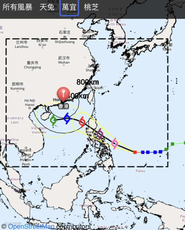 下周最低19度！天文台：颱風萬宜周末移向呂宋呢日最接近香港？