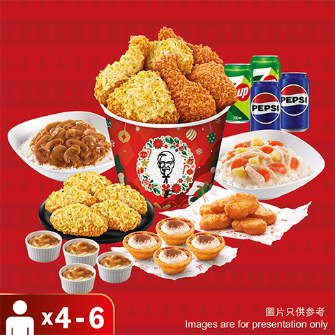 經典派對套餐（4-6 人用）：港幣$368（早鳥優惠價：$331）