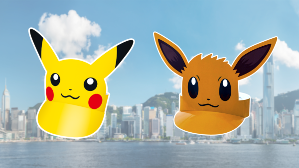 現場派發比卡超和伊貝遮陽帽外等紀念品攤位（圖片來源︰pokemongolive.com）