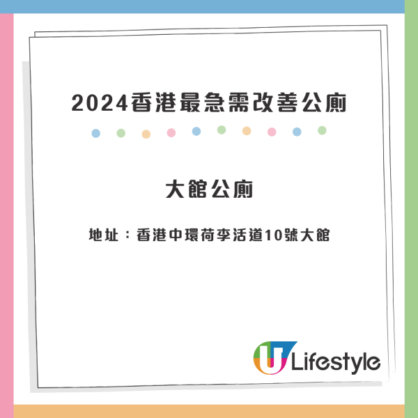 公廁選舉2024｜荃灣區公廁奪金銀獎 4大公廁急待改善大館有份？