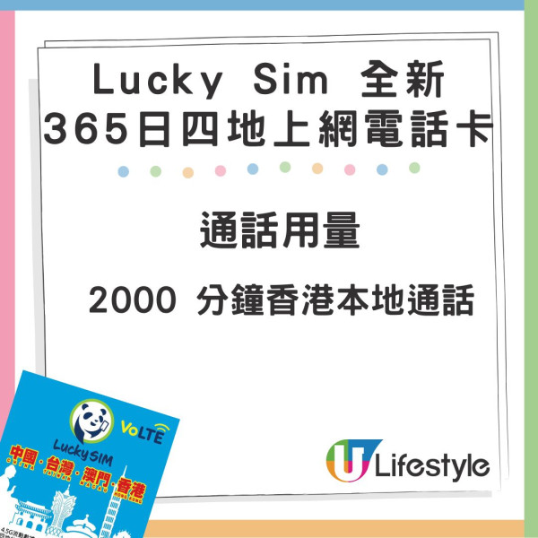 Lucky SIM 全新中港澳台 365 日上網電話 SIM 卡登場！平價高流量、包通話分鐘！