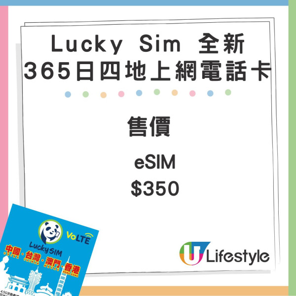 Lucky SIM 全新中港澳台 365 日上網電話 SIM 卡登場！平價高流量、包通話分鐘！
