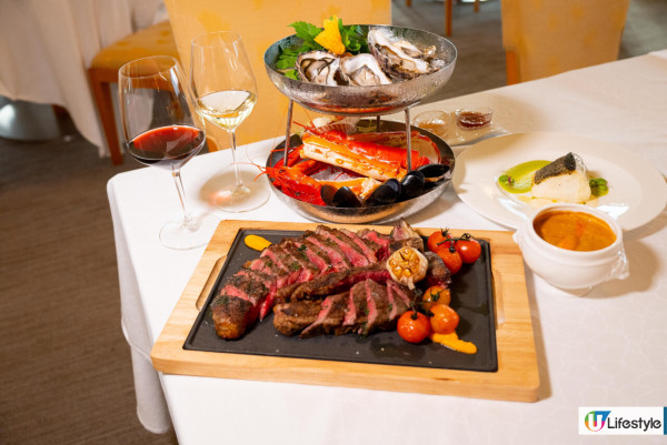 金鐘港麗酒店法式餐館「懷歐敘」重新開幕     豪華海鮮拼盤／招牌龍蝦湯／T骨牛扒