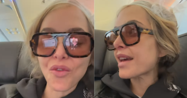 美國女演員生頭蝨照坐飛機惹爭議 以膠袋包頭 網民炮轟其噁心自私 