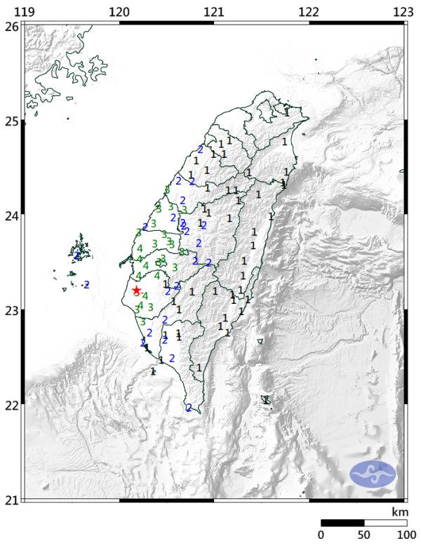 台南晚上發生5.4級地震 香港天文台接逾10宗有感地震報告 