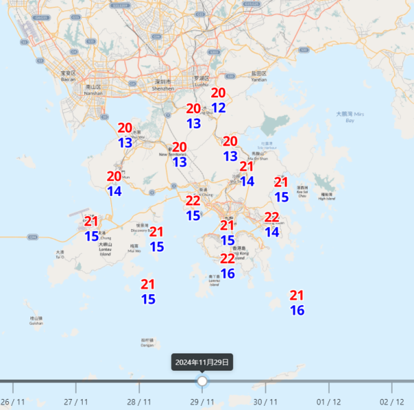 冷鋒殺到！香港本周氣溫急降 天文台：周四地區跌至最低12度