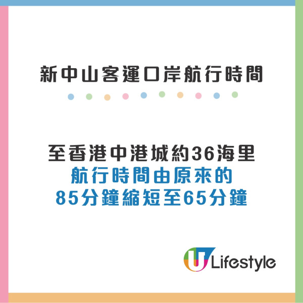 香港往中山船｜新中山客運口岸11.28通航船程1小時 頭3日票價僅1元首季促銷船票