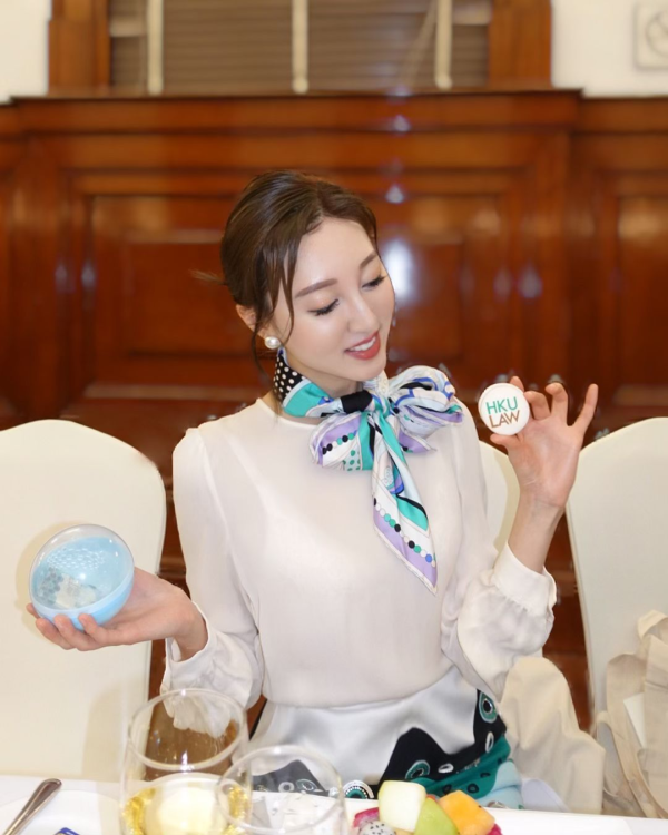 何艷娟現身港大法律系晚宴