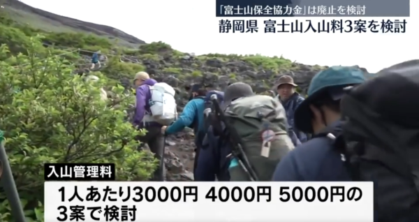 日本靜岡縣計劃收取富士山「入山費」 擬三種收費方案最平3000日圓起 