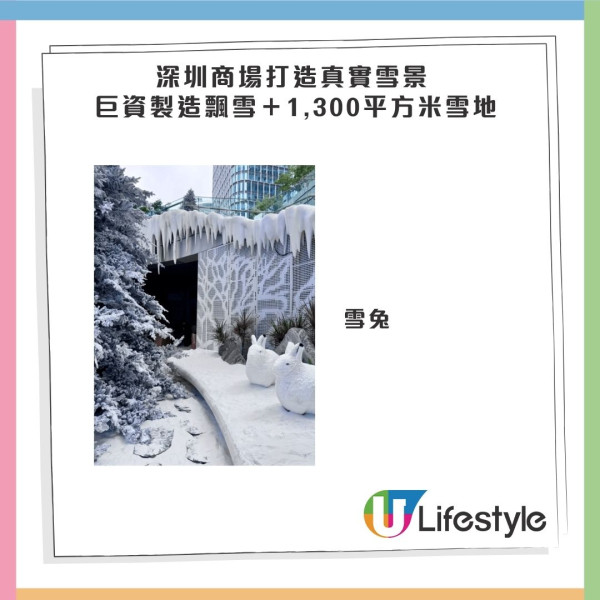 深圳萬象前海商場聖誕真雪打卡位!1300平方米雪地/浪漫飄雪/聖誕小屋