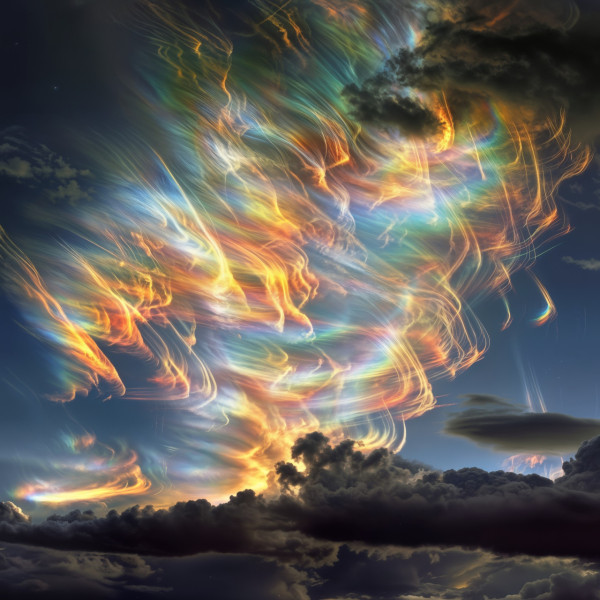 外國天空驚現夢幻火彩虹！專家解釋極罕見天文現象 