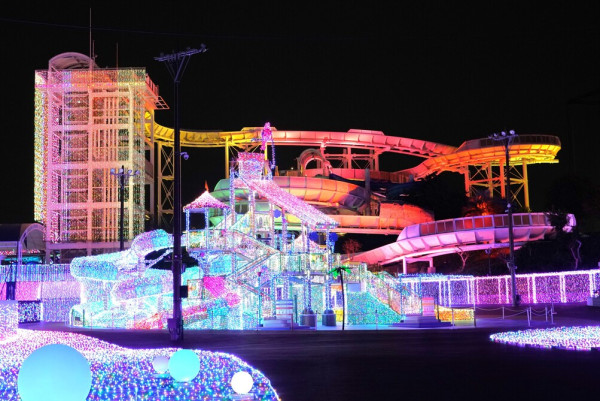 東京讀賣樂園「冬日寶石燈飾show」開催！60周年限定「鑽石色」主題LED燈海 