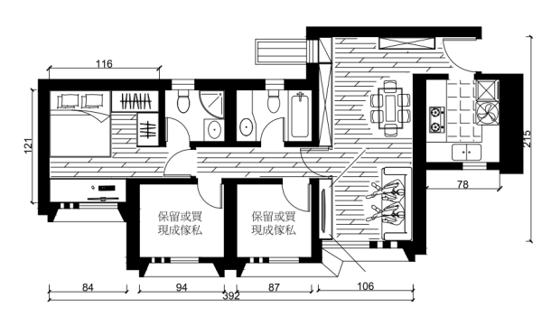 建議廚房走道寬度至少為90至100cm，以便於在烹飪時輕鬆移動。（圖片由天獅室內設計有限公司提供） https://inews.hket.com/article/3023214