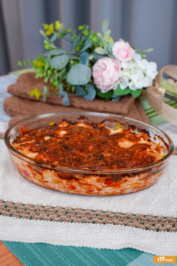 明太子千層忌廉焗薯│簡易4步整出法國名物！外脆內軟／邪惡拉絲