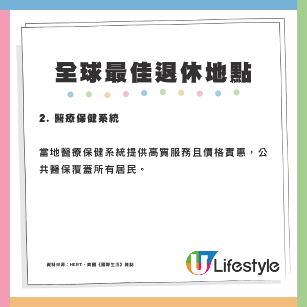 2025年全球10大最佳退休地點出爐 亞洲只有2個國家上榜？