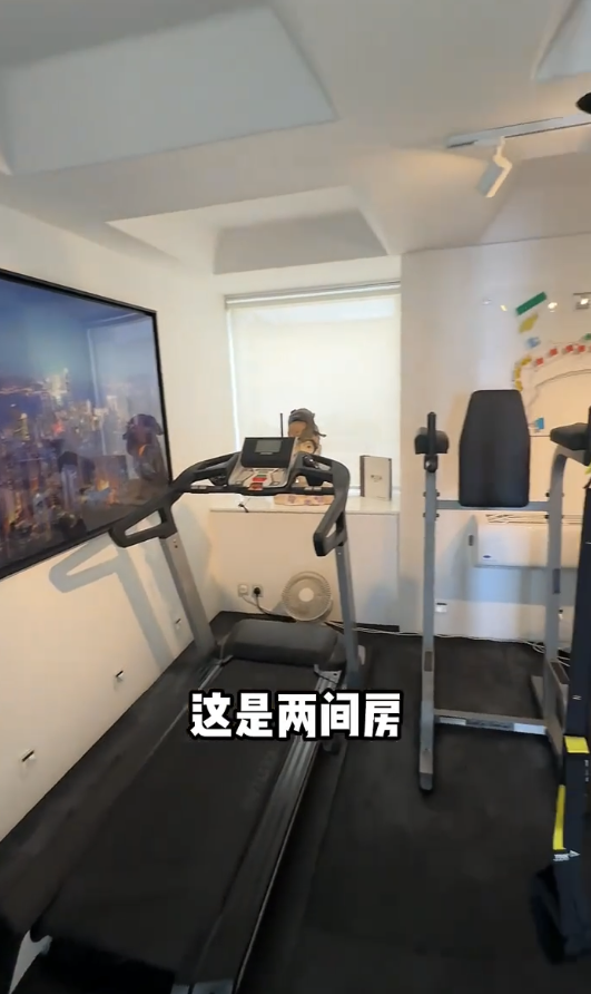 此外，其中兩間房間則被改作為健身室、桑拿房。圖片來源：小紅書