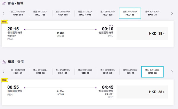 HK Express檳城機票限時優惠！單程起 橫跨聖誕/新年/暑假都有平機票 