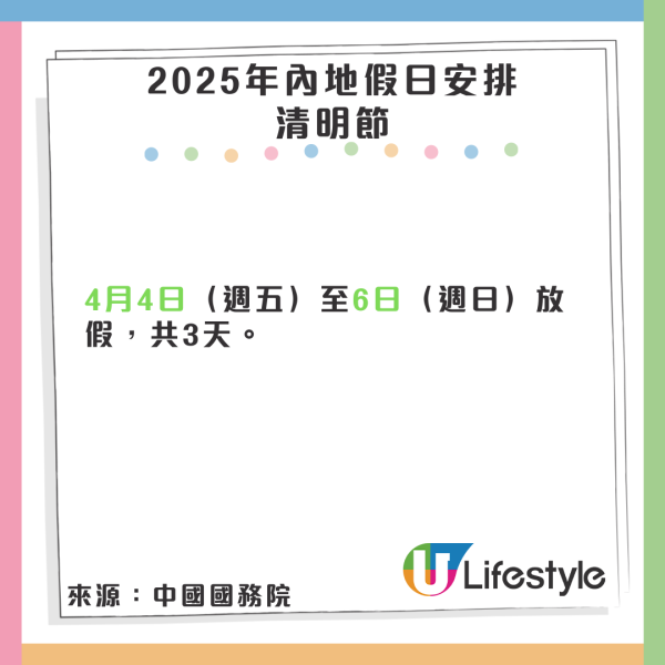 2025年內地公眾假期懶人包 北上消費避開旅遊高峰攻略！ 
