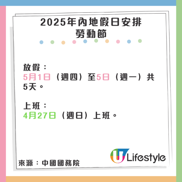 2025年內地公眾假期懶人包 北上消費避開旅遊高峰攻略！ 